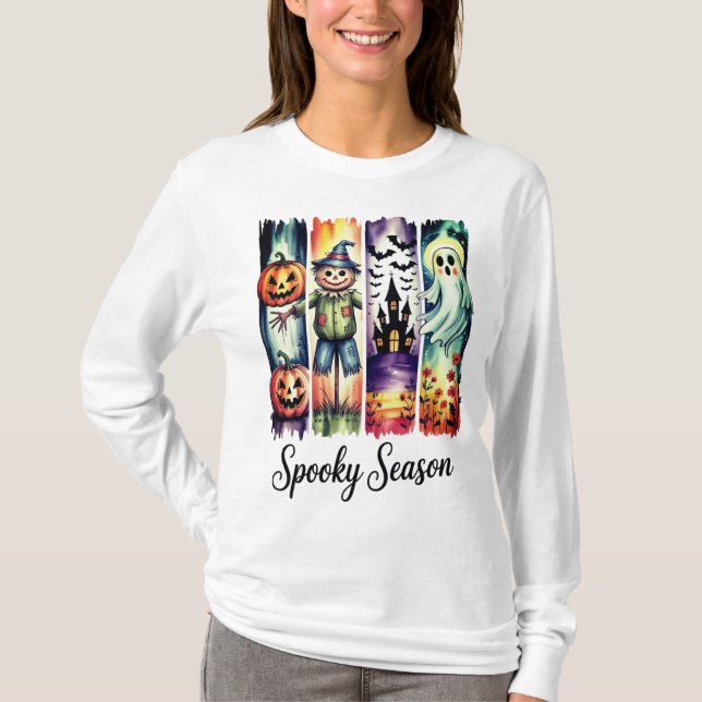 Spooky Season Halloween T Shirt (Framsida)