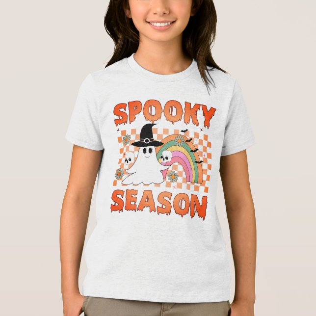 Spooky Season Halloween Vibes-45634 T Shirt (Framsida)