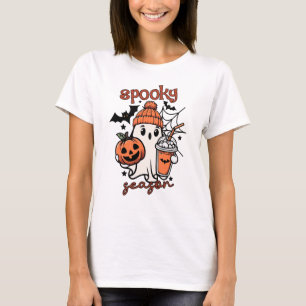 Spooky Season Halloween Vibes Design T Shirt
