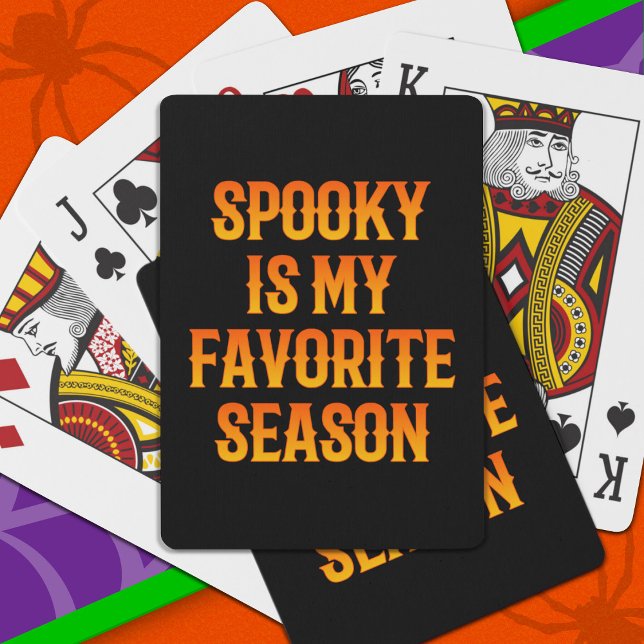 Spooky Season Happy halloween Funny Halloween Casinokort (Skapare uppladdad)