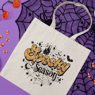Spooky Season Modern Halloween-skript Tygkasse
