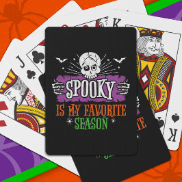 Spooky Season Scary Skeleton Fladdermus Happy hall Casinokort