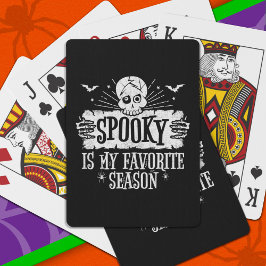 Spooky Season Scary Skeleton Fladdermus Happy hall Casinokort