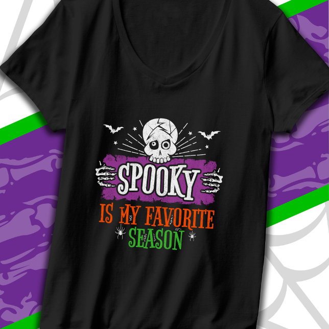 Spooky Season Scary Skeleton Fladdermus Happy hall T Shirt (Skapare uppladdad)