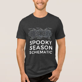 Spooky Season Schematic - Funny Engineer Halloween T Shirt