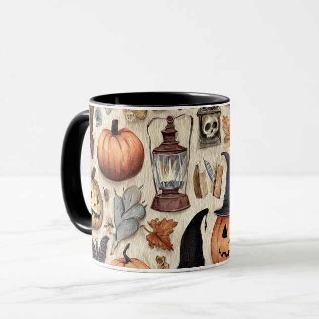 Spooky Season Sips - Mugg Halloween Inslag (Framsida vänster)