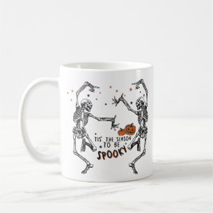 Spooky Season Skeletons Dancing Kaffemugg