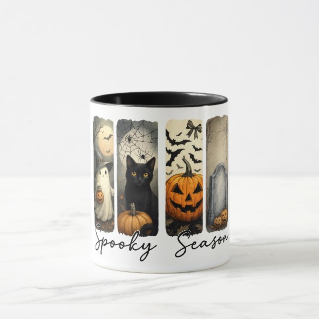 Spooky Season-Spöken, Pumpkins & Mysigt Frights Mugg (Center)