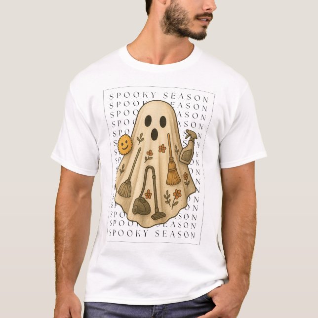 Spooky Season Städning T Shirt (Framsida)