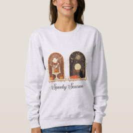 Spooky Season Sweatshirt | Cute Ghost & Pumpkin T Shirt