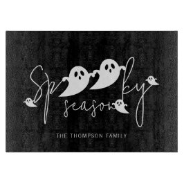 Spooky Season Text och Ghost Silhouettes Halloween