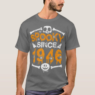 Spooky sedan 1946 Skeleton 76: e födelsedagshalten T Shirt