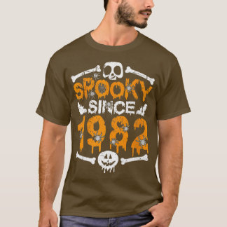 Spooky Since 1982 Scary Skeleton 40th Birthday Hal T Shirt