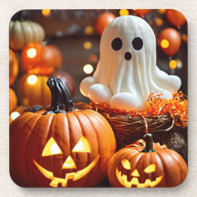 Spooky Sips: Halloween Hard Plastic Underlägg