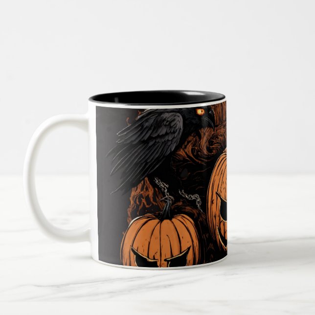 Spooky Sips: Halloween Mugg-samlingen Två-Tonad Mugg (Vänster)