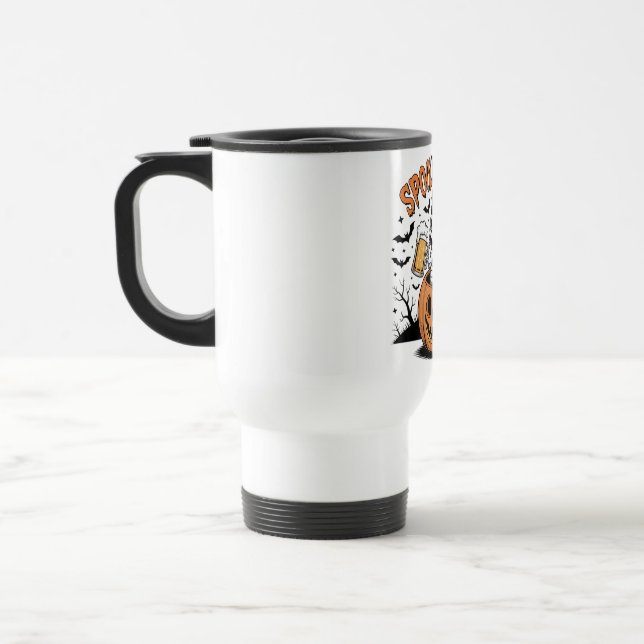 Spooky Sips Skeleton Lizard Halloween Resemugg (Vänster)