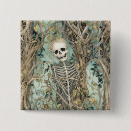 Spooky Skeleton Halloween-knapp Knapp