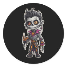 Spooky Skeleton Halloween Sticker | Creepy Cute Un