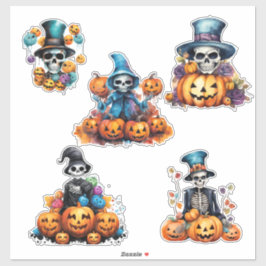 Spooky Skeleton Halloween Vinylklippstickers Klistermärken