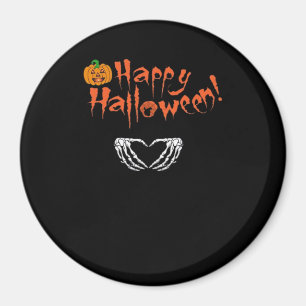 Spooky Skeleton Händer. Happy halloween. Magnet