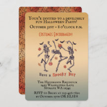 Spooky Skeletons Dancing - Halloween fest