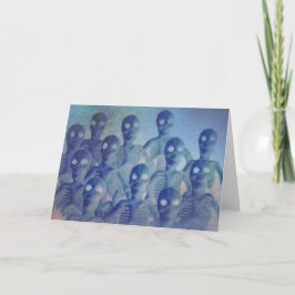 Spooky Skeletons Halloween Kort