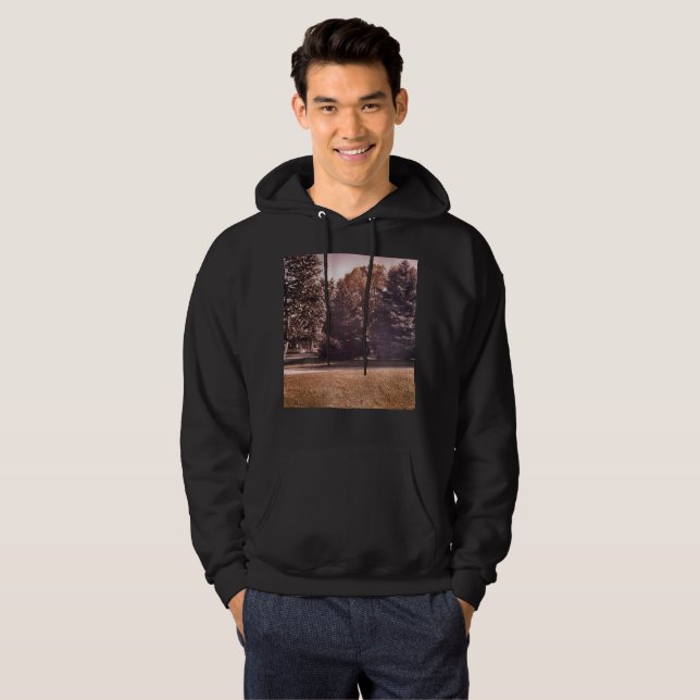 Spooky Skogen Sweatshirt Med Luva (Hel framsida)