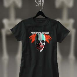 Spooky Skull Clown Funny Creepy Halloween Tee
