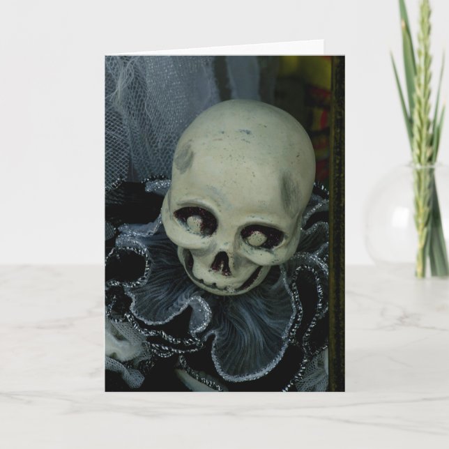 Spooky Skull Kort (Framsida)