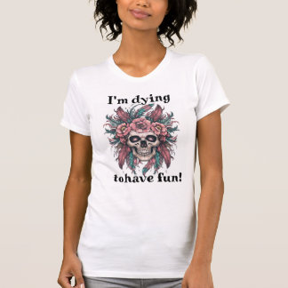 Spooky Skull Shirt Women's Halloween Shirt T
