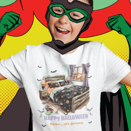 Spooky Sleepover Boy Birthday Skeleton Händer T Shirt