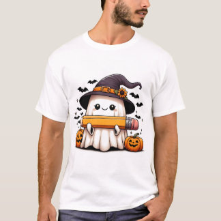 Spooky Smart: Lärare Ghost T-Shirt