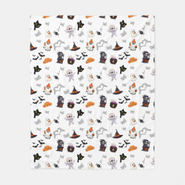 Spooky Snuggle Squad: Halloween Fleece Blanket