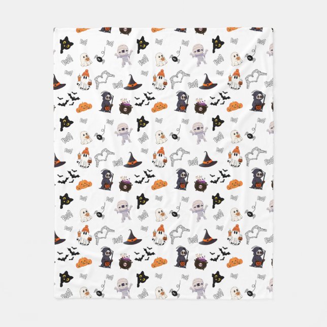 Spooky Snuggle Squad: Halloween Fleece Blanket (Framsidan)