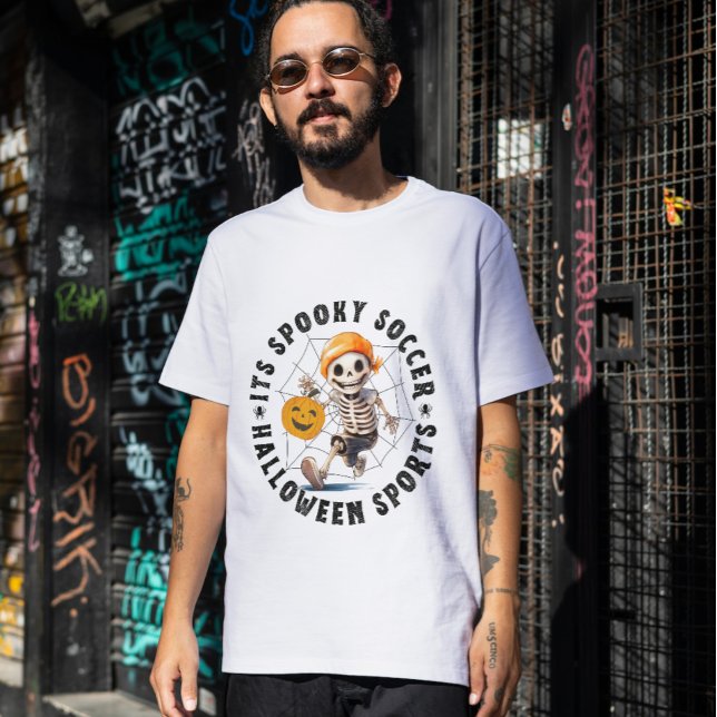 Spooky soccer halloween sport t shirt (Skapare uppladdad)