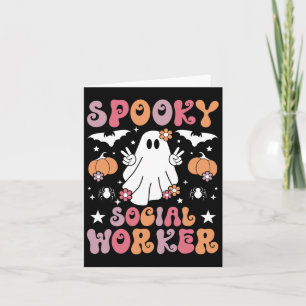 Spooky Social Worker Halloween Best Social Workers Kort