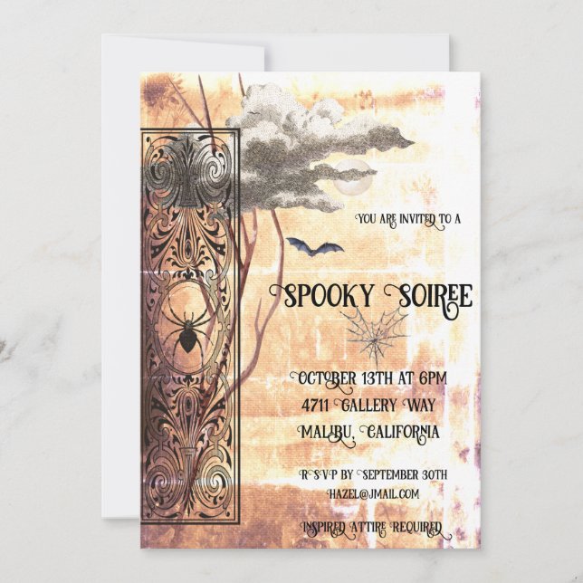 Spooky Soiree Julkort (Framsida)