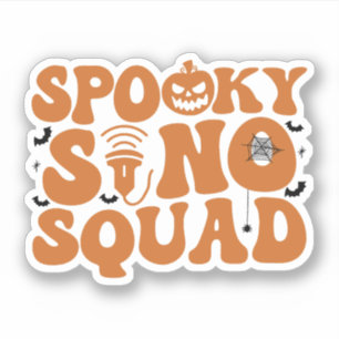 Spooky Sonographer Halloween Ultrasound Tech Klistermärken