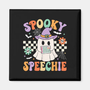 Spooky Speechie Tal Therapy Halloween Retro Slp Magnet