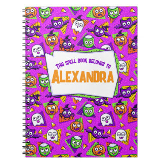 Spooky Spell Book Halloween Personalized Notebook Anteckningsbok