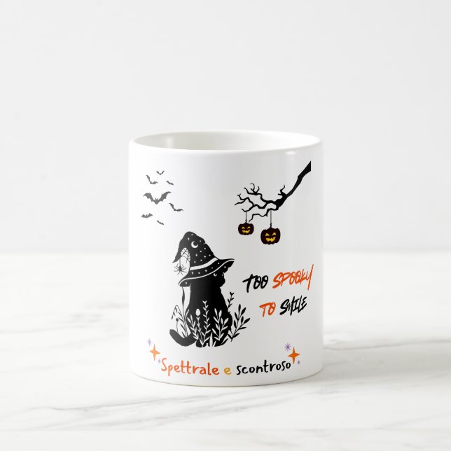 Spooky & Spettrale - Bilingual Halloween Design De Kaffemugg (Center)