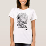 Spooky Spider Disco Babe Brudens sida MOH Shirt T Shirt<br><div class="desc">Det här uppslagna temat för den uppslagna diskco Halloween-silver-disko-70s-inspirerad är perfekten som tillägg till vilken möhippa som helst. Se mer här: https://www.zazzle.com/collections/retro_disco_ball-119311570904158081?rf=238296117664346256</div>