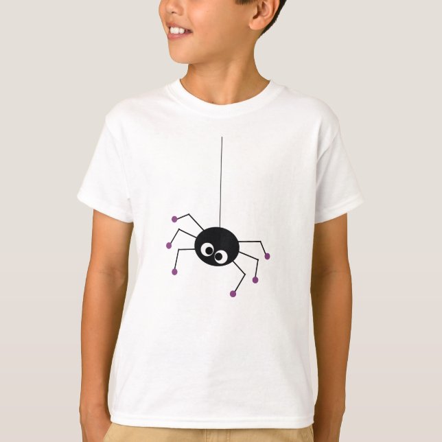 Spooky Spider Halloween Shirt Tee Shirt (Framsida)