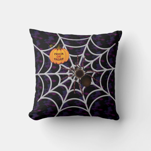 Spooky Spider Kudde (Framsida)