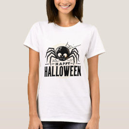 Spooky Spider och Happy halloween T Shirt