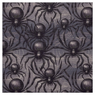 Spooky spiders mönster tyg