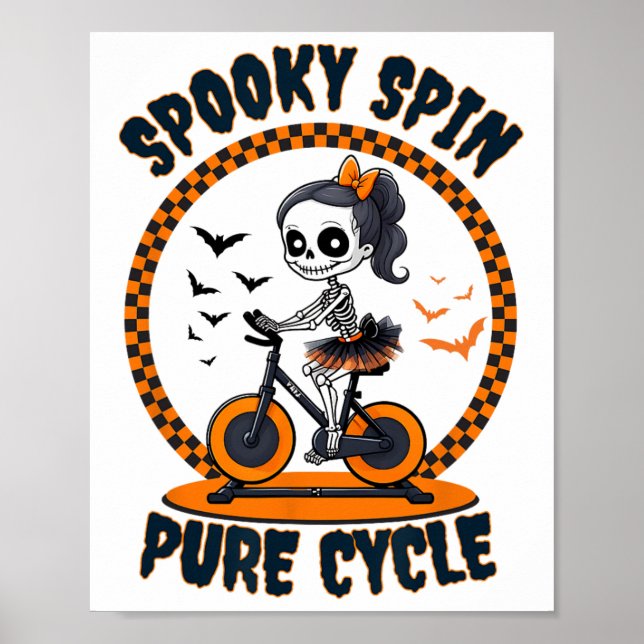 Spooky Spin Halloween Spin Cl Spinning Poster (Framsidan)