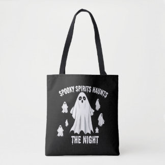 Spooky Spirits Haunt the Night-Halloween T-shirt Tygkasse