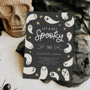 Spooky Spöken Halloween fest Inbjudningar