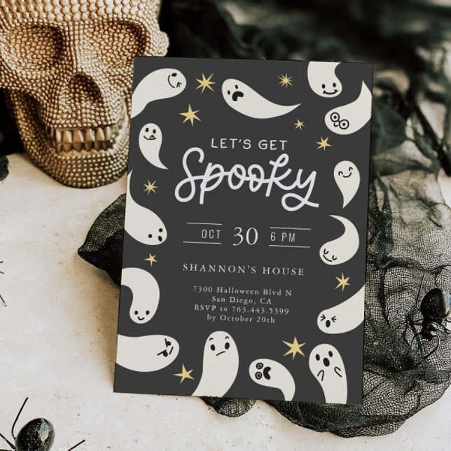 Spooky Spöken Halloween fest Inbjudningar (Skapare uppladdad)